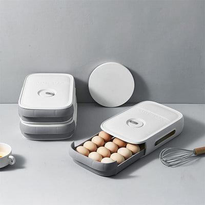 Pull-Out Egg Storage Drawer - Fridge Organizer & Protector (Holds 12) - second image