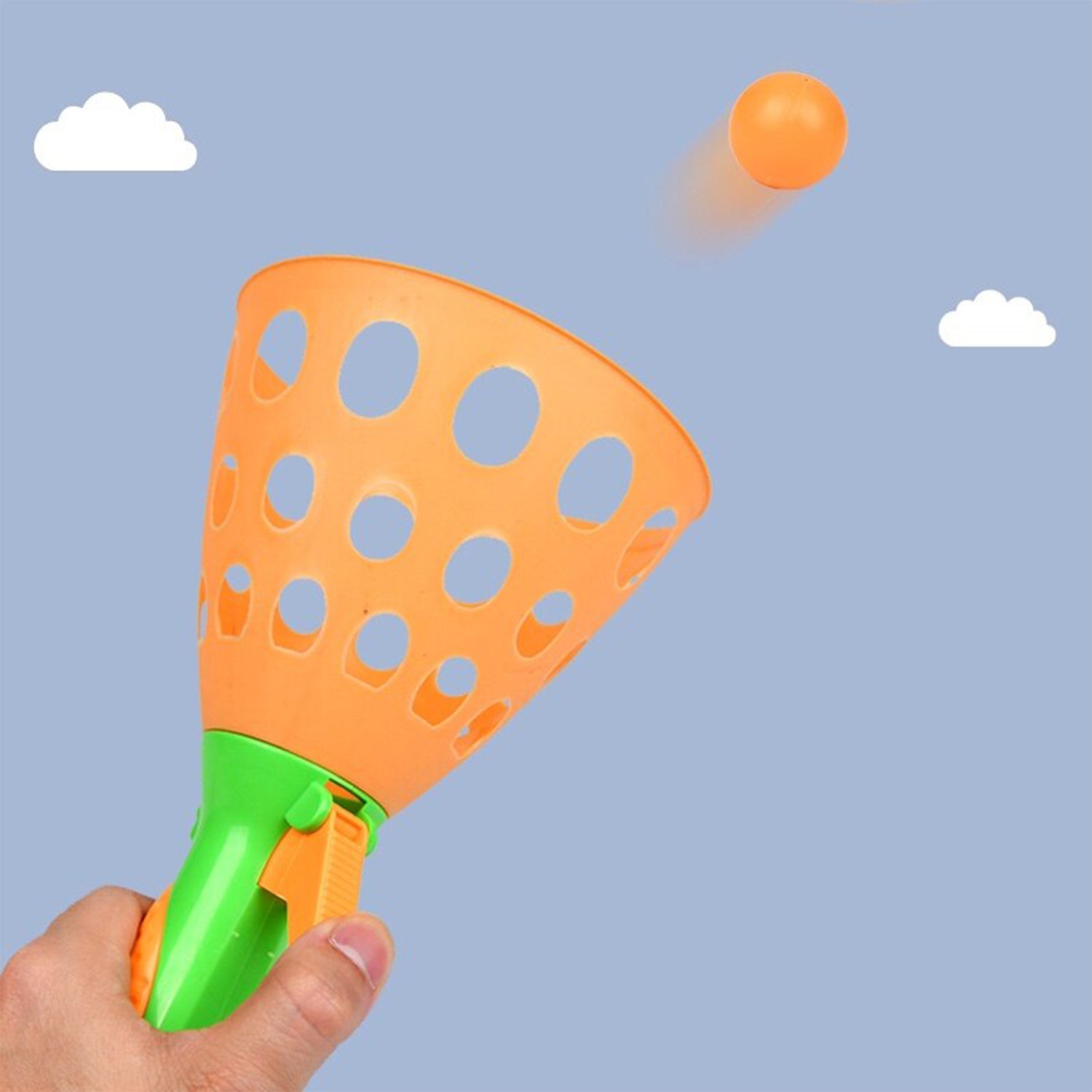 Catapult Butt Ball Toy Widely Used By Kids And Childrens For Playing And Entertainment Purposes And All Etc. - LootFaat