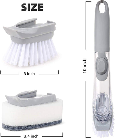 1271 Automatic Liquid Dispenser Dish Clean Brush Scrubber - second image