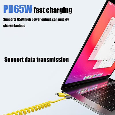 4 In 1 Spring Fast Charging Cable (1 Pc  1.5 Mtr Long) - second image