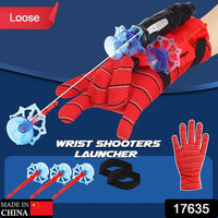 Web Shooter Toy For Kids Fans Launcher Wrist Gloves Toys For Kids Boys Superhero Gloves Role-play Toy Cosplay Sticky Wall Soft Bomb Funny Childrens Educational Toys - LootFaat