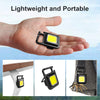 Mini Rechargeable Keychain Flashlight - 800 Lumens, 4 Modes