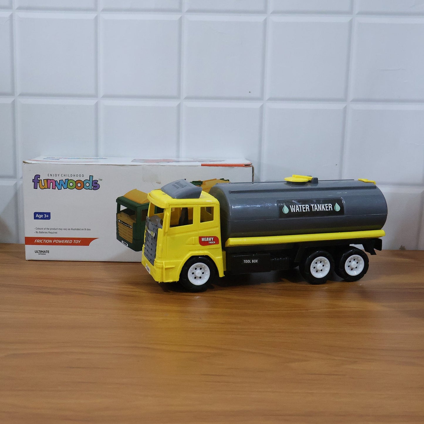 Premium Funwoods Water Tanker Toy Truck Toys - Premium Quality - Best Quality & Value
