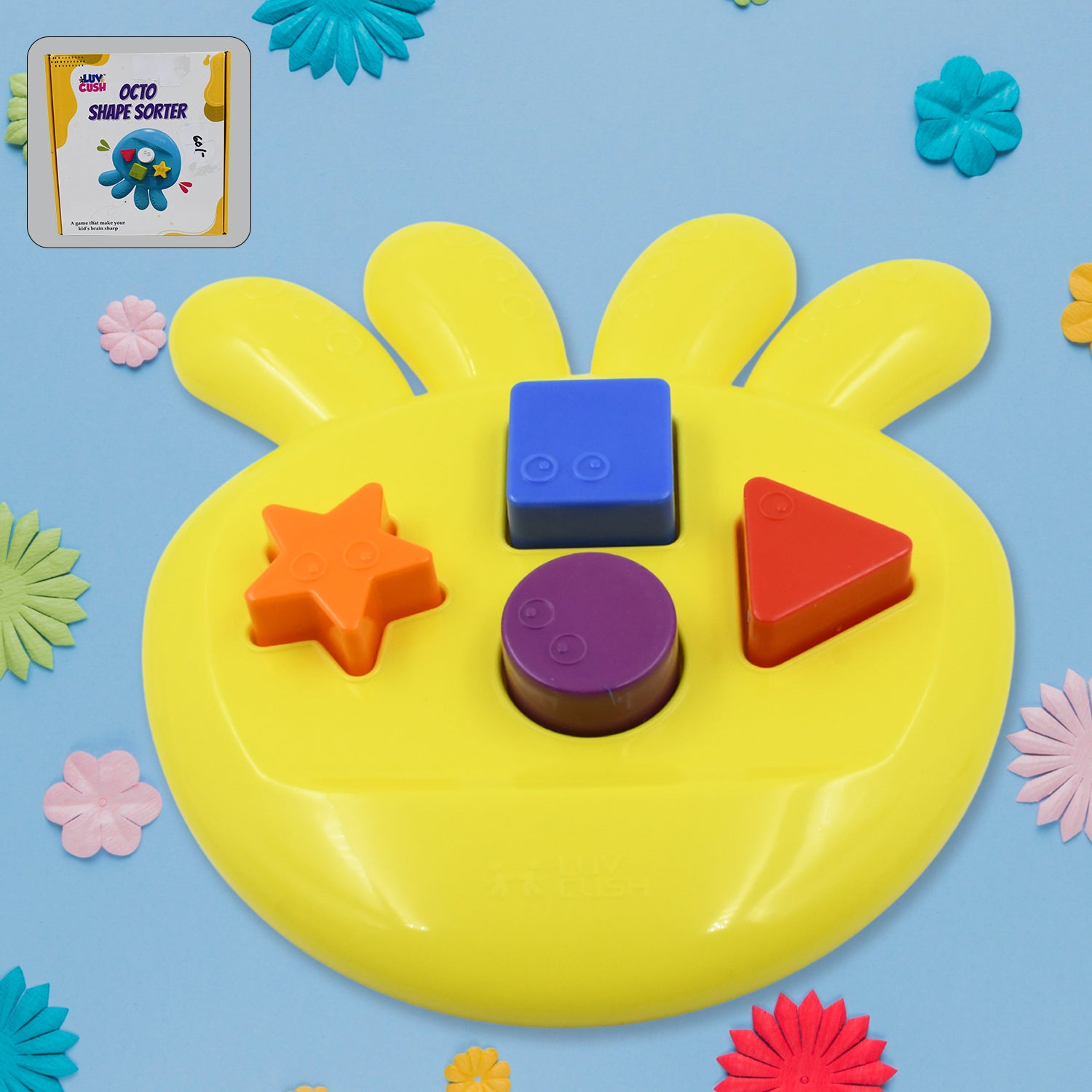 Octoshape Sorter Toy Game That Make Your Kids Brain Sharp Increase Grasping And Sorting Power Education Learning For Girls  Boy Gift Product (1 Pc) - LootFaat