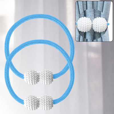 Magnetic Curtain Tiebacks (2 Pcs) - Pearl Decor Holdbacks