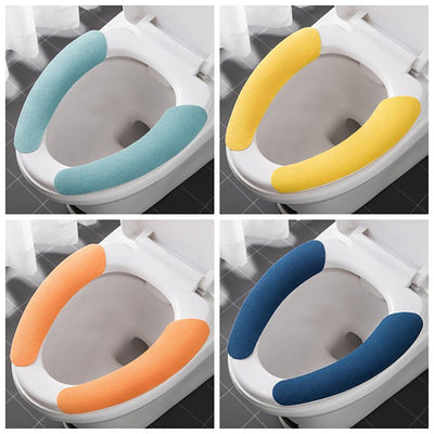 Toilet Seat Cover Toilet Seat Cushion Soft And Warm Washable Toilet Seat Cover Pads Comfortable - second image