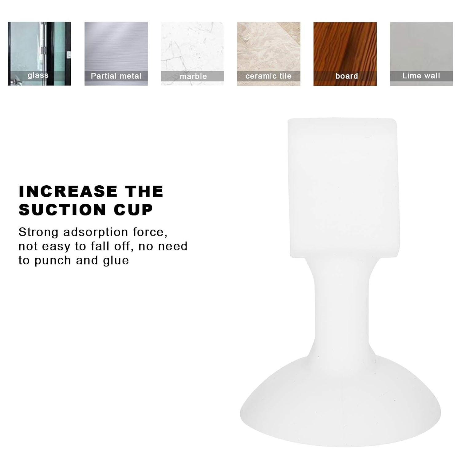 Self-sucking Silicone Door Stopper (1 Pc  Mix Color) - LootFaat