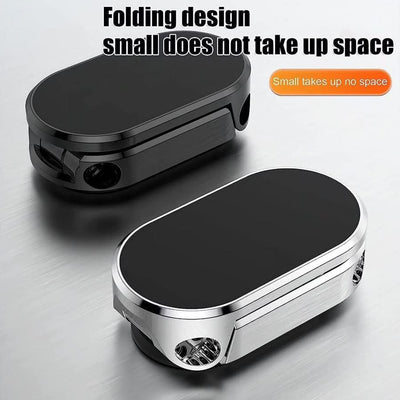 6102 360 Degree Rotating Magnetic Car Phone Holder  Metal Folding Car Phone Holder  New Alloy Folding Magnetic Car Phone Holder (Pack Of 1) - second image