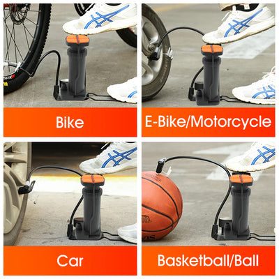 Portable Mini Foot Pump For Bicyclebike And Car - second image