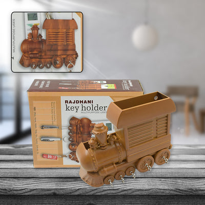 Plastic Train Engine Design Plastic Key Holder  Mount Decorative Keys Organizer Key Holder Key Stand Key Holder For Home  Office  Antique Key Holder (1 Pc)