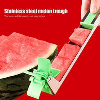 7160 Stainless Steel Washable Watermelon Cutter Windmill Slicer Cutter Peeler For Homesmart Kitchen Tool Easy To Use