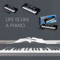 Piano Musical Keyboard With Mic 37 Music Key Keyboard For Kids Toy - LootFaat
