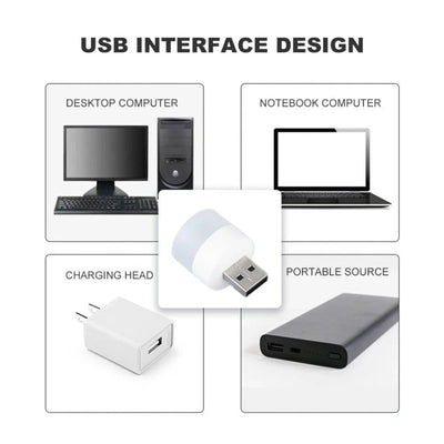 Mini USB LED Night Light - Portable Laptop Light (5 Pcs Mix Color) - second image