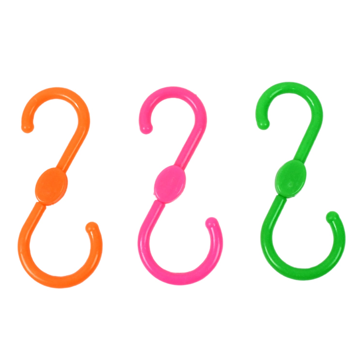 S Shape Plastic Hooks Hanger For Hanging Cloth (3 Pcs Set) - LootFaat
