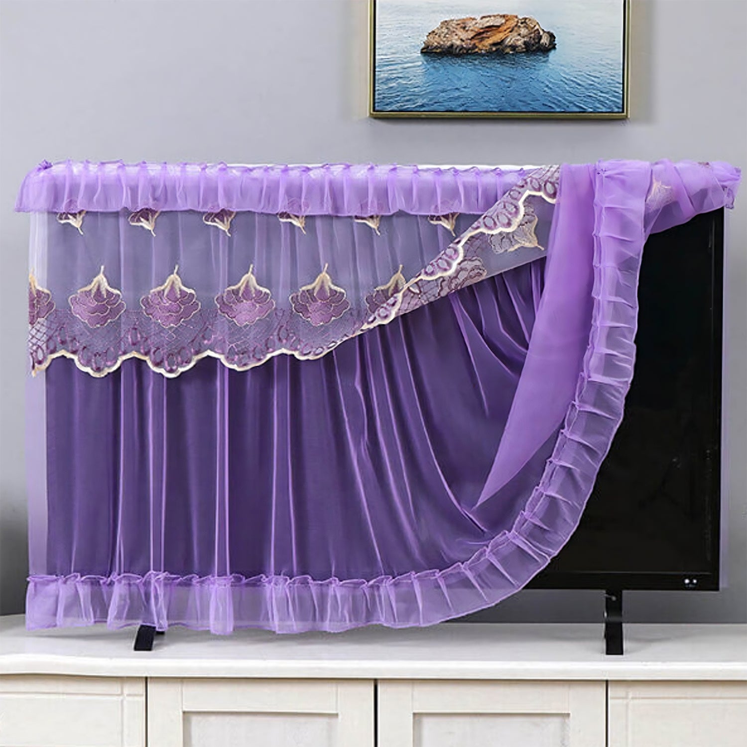 Dustproof Cover For Indoor Tv Screen Protector Cloth Cover (32 Inch) - LootFaat
