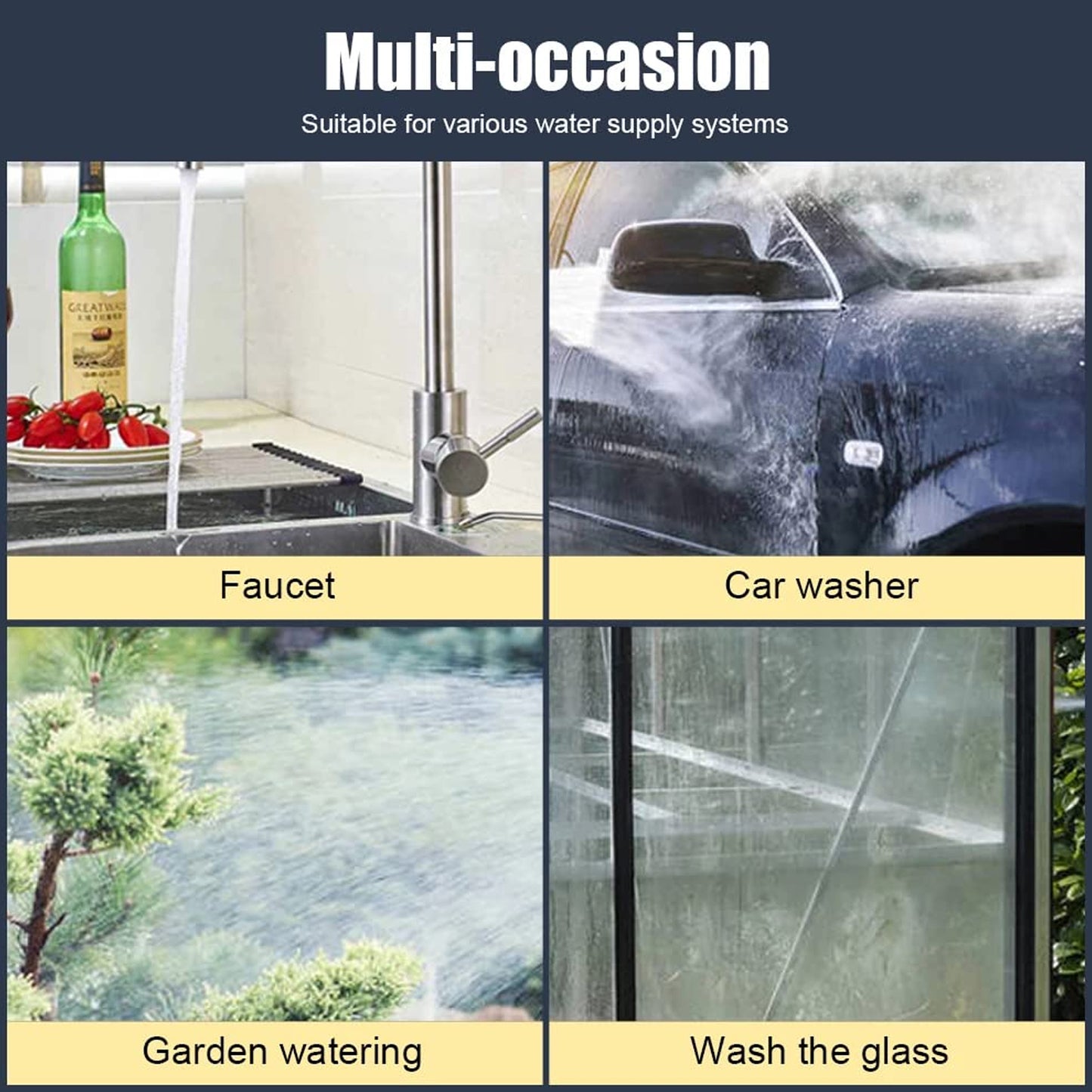 High Pressure Water Gun Nozzle for Car Wash & Garden