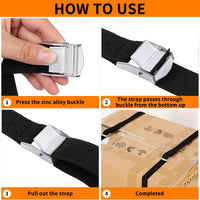 Heavy-duty Luggage Tie Down Strap Set  (2 Pc  75 Cm)