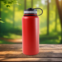Red Stainless Steel Double Wall Vacuum-insulated Drink Water Bottle (1000 Ml)