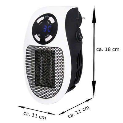 Mini Portable Electric Space Heater with Adjustable Thermostat & Timer - second image