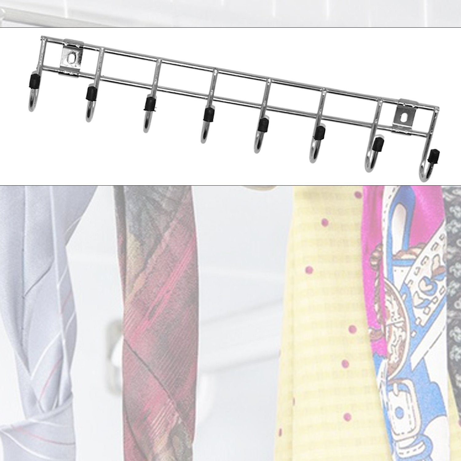 Multipurpose Stainless Steal Hanger Strip Hooks (6 Pin) - LootFaat