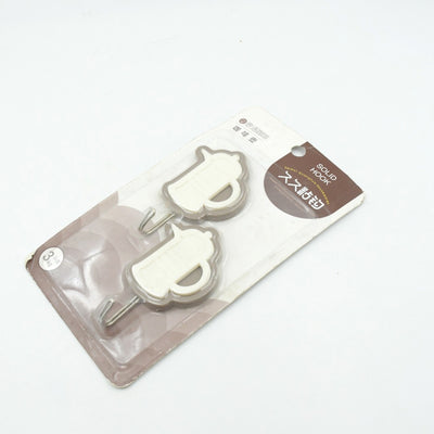 Multipurpose Strong Hook Self-adhesive Hooks For Wall Heavy Plastic Hook Sticky Hook Household For Home  Decorative Hooks Bathroom  All Type Wall Use Hook  Suitable For Bathroom Kitchen Office - second image