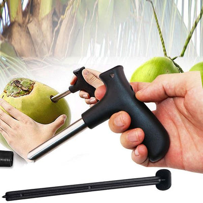 Easy Coconut Opener Tool with Comfortable Grip