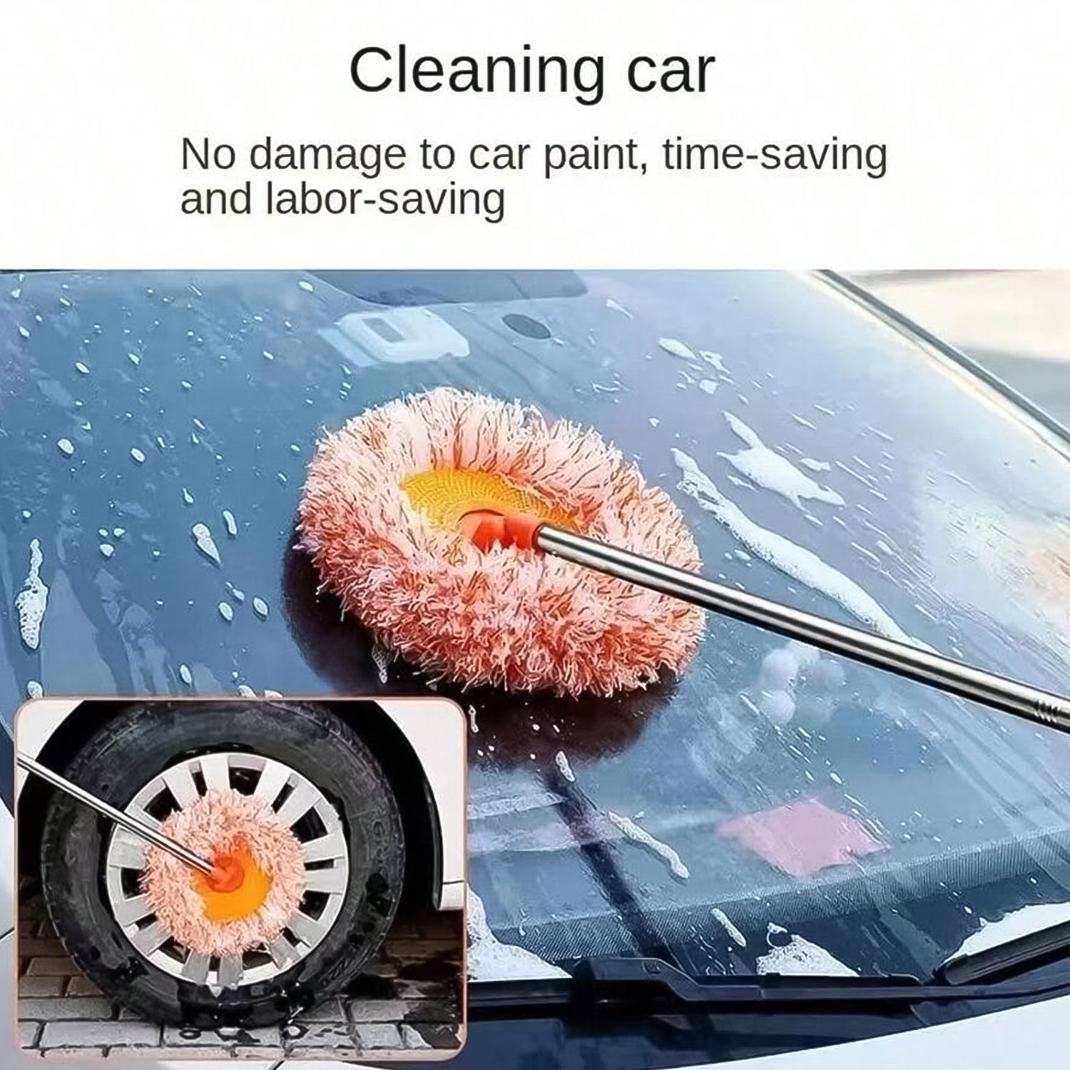 Mop Cleaning Mop Rotatable Spin Mop (110 Cm  1 Pc) - LootFaat