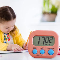 Digital Kitchen Timer Clear Big Digits 0-99 Min For Cooking Office Clock - LootFaat