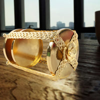 Multipurpose Golden Metal Candle Stand Showpiece (1 Pc) - LootFaat
