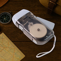 Hand Crank Flashlight - 3 LED Dynamo Torch, Battery-Free Emergency Light