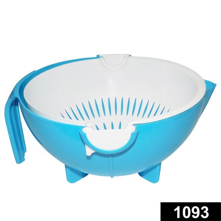 Multi-functional Washing Fruits And Vegetables Bowl  Strainer With Handle - LootFaat