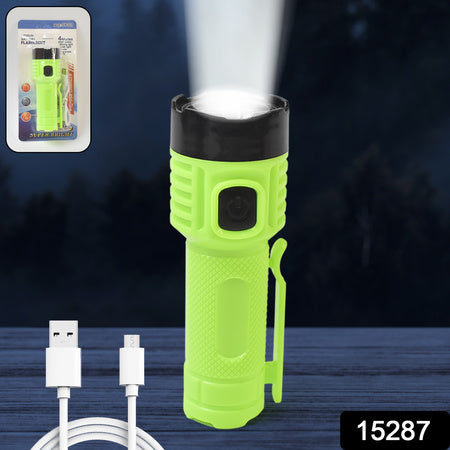 4 Modes Super Bright Led Torch High Lumens Fast Charging Flashlight  Torch (1 Pc) - LootFaat