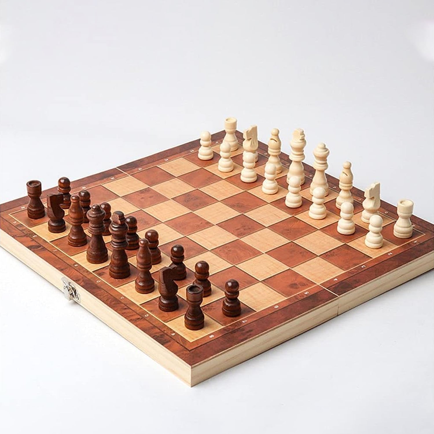 Foldable Wooden Chess Board Set (30  30 Cm  1 Set) - LootFaat