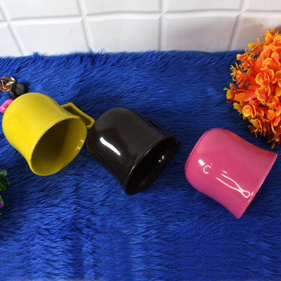 Premium Plastic Coffee  Tea Cups  Mug With Handle (1 Pc  With Color Box  Mix Color) - second image
