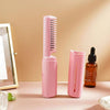 Rechargeable Mini Hair Straightener Travel Portable Usb Charging Cordless Hair Straightener Bursh Three Temperature Adjustments Flat Iron Comb (1 Pc)