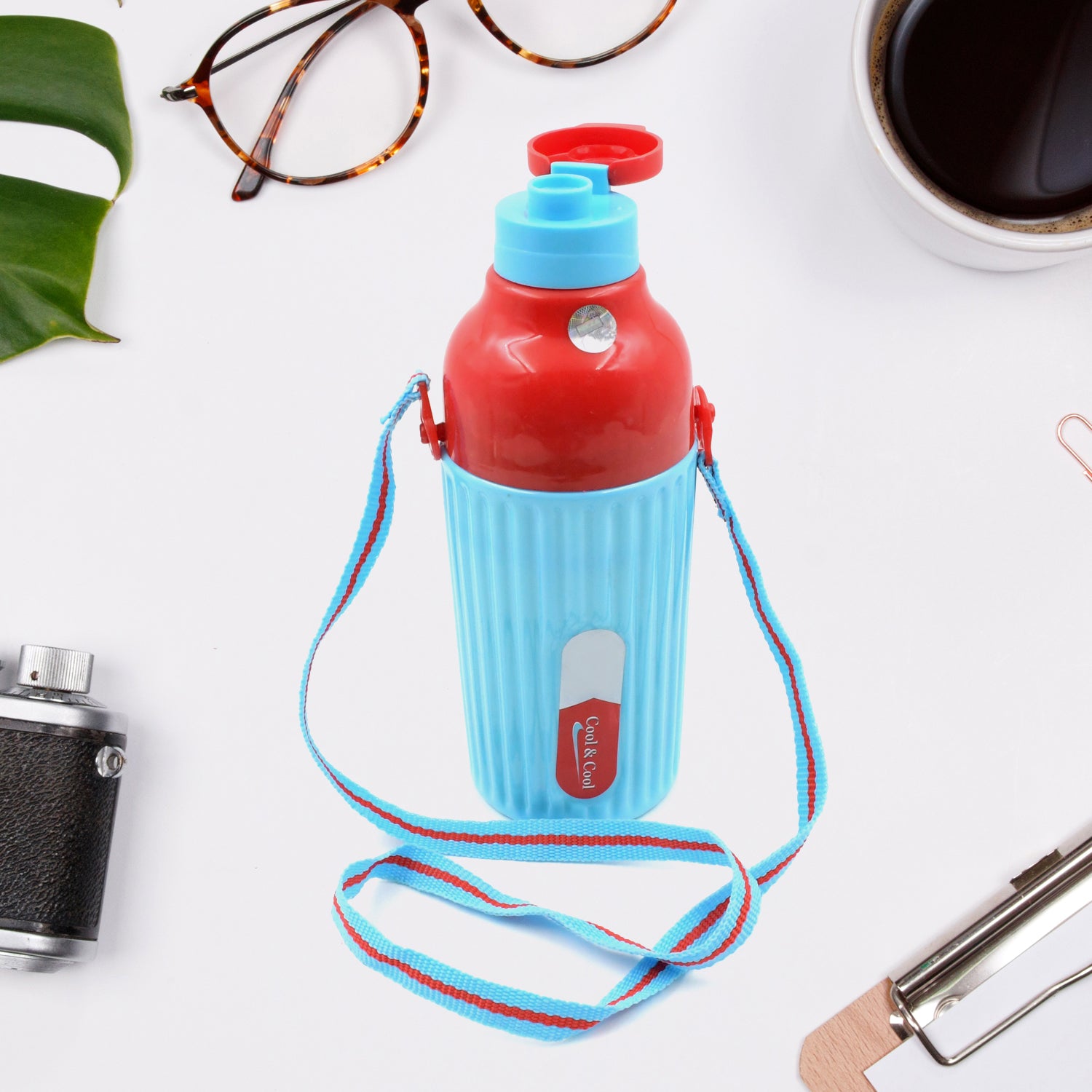 Plastic Sports Insulated Water Bottle With Dori Easy To Carry High Quality Water Bottle Bpa-free  Leak-proof For Kids School For Fridge Office Sports School Gym Yoga (1 Pc 500ml) - LootFaat