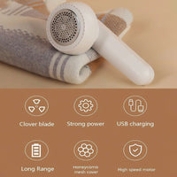 Portable Lint Remover With Usb Cable (1 Pc)