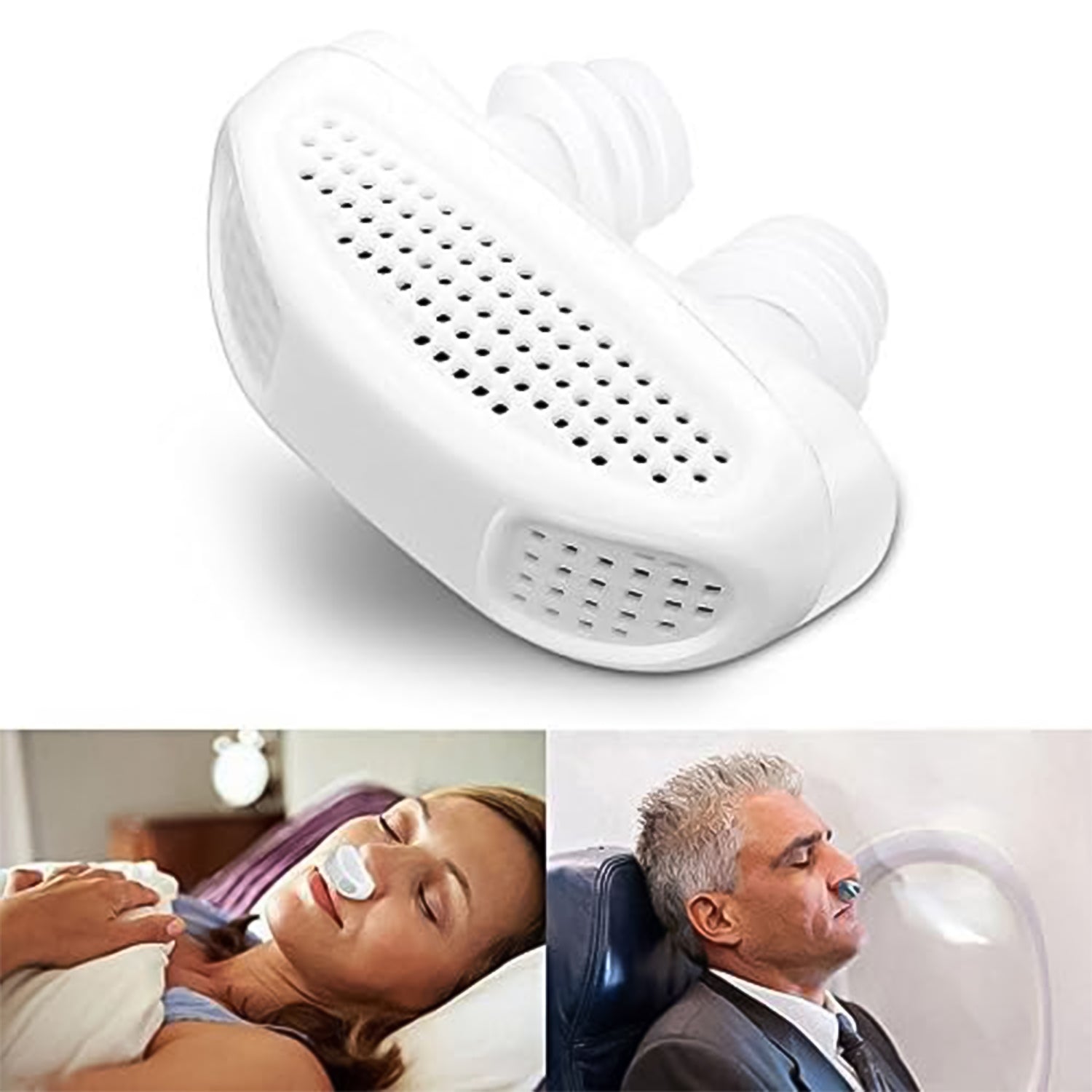 2 In 1 Anti Snoring And Air Purifier Nose Clip Anti Snoring Device (1 Pc  With Plastic Case) - LootFaat