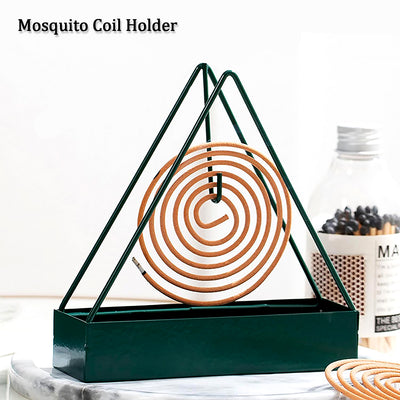 Triangular Mosquito Coil Holder - Hanging Iron Incense Burner for Indoor/Outdoor Use - second image