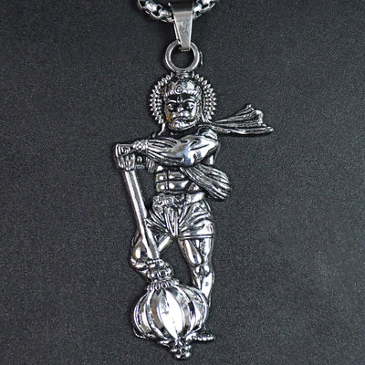 Hanuman Ji Pendant With Gada Religious Jewellery For Men And Women (1 Pc) - second image