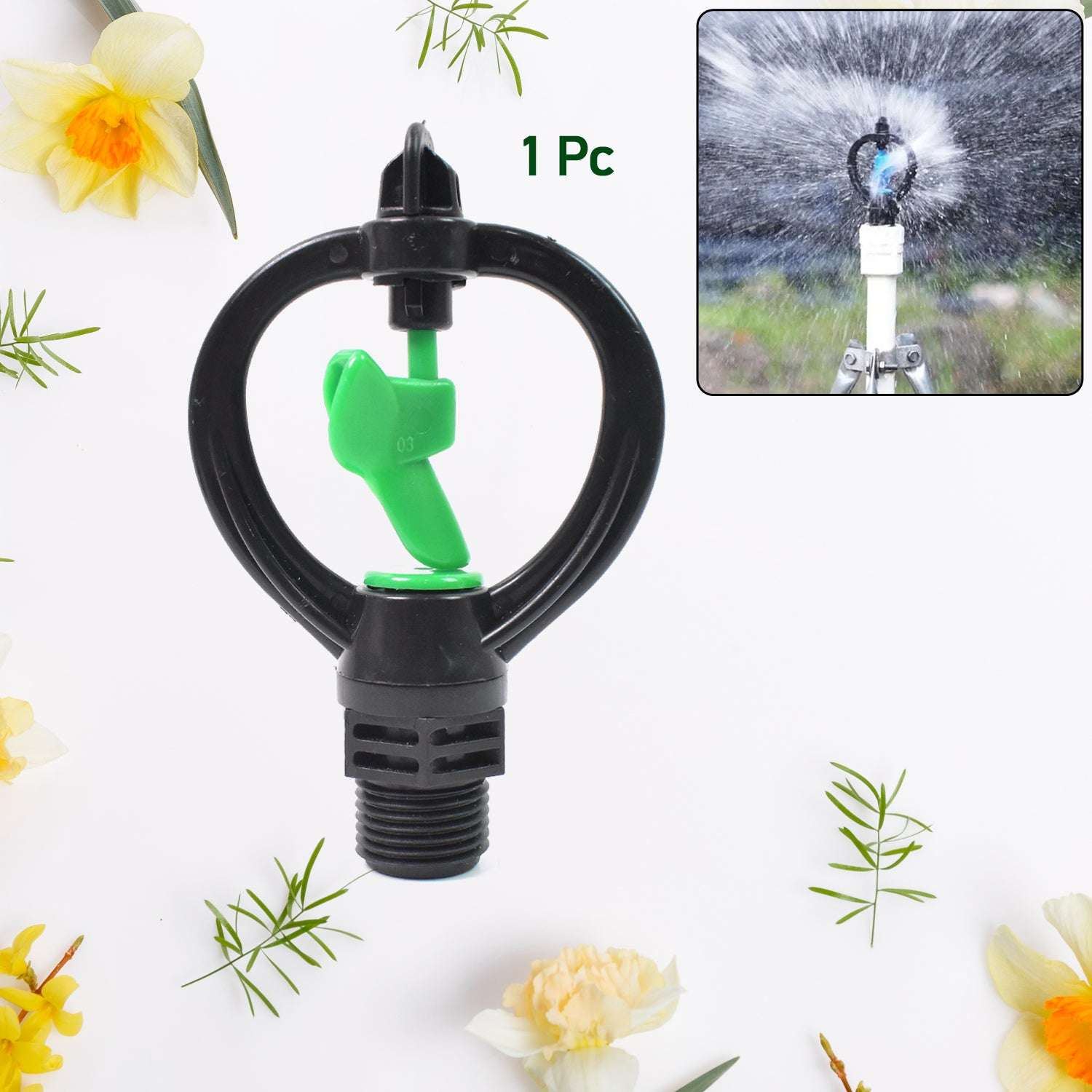 Rotating Irrigation Sprinkler Plastic Spray Nozzle Butterflies Rain Shaped (1 Pc) - LootFaat