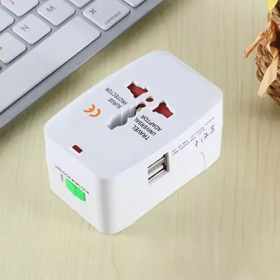 Universal Travel Adapter With Dual Usb Charger Ports - International Multipurpose - second image