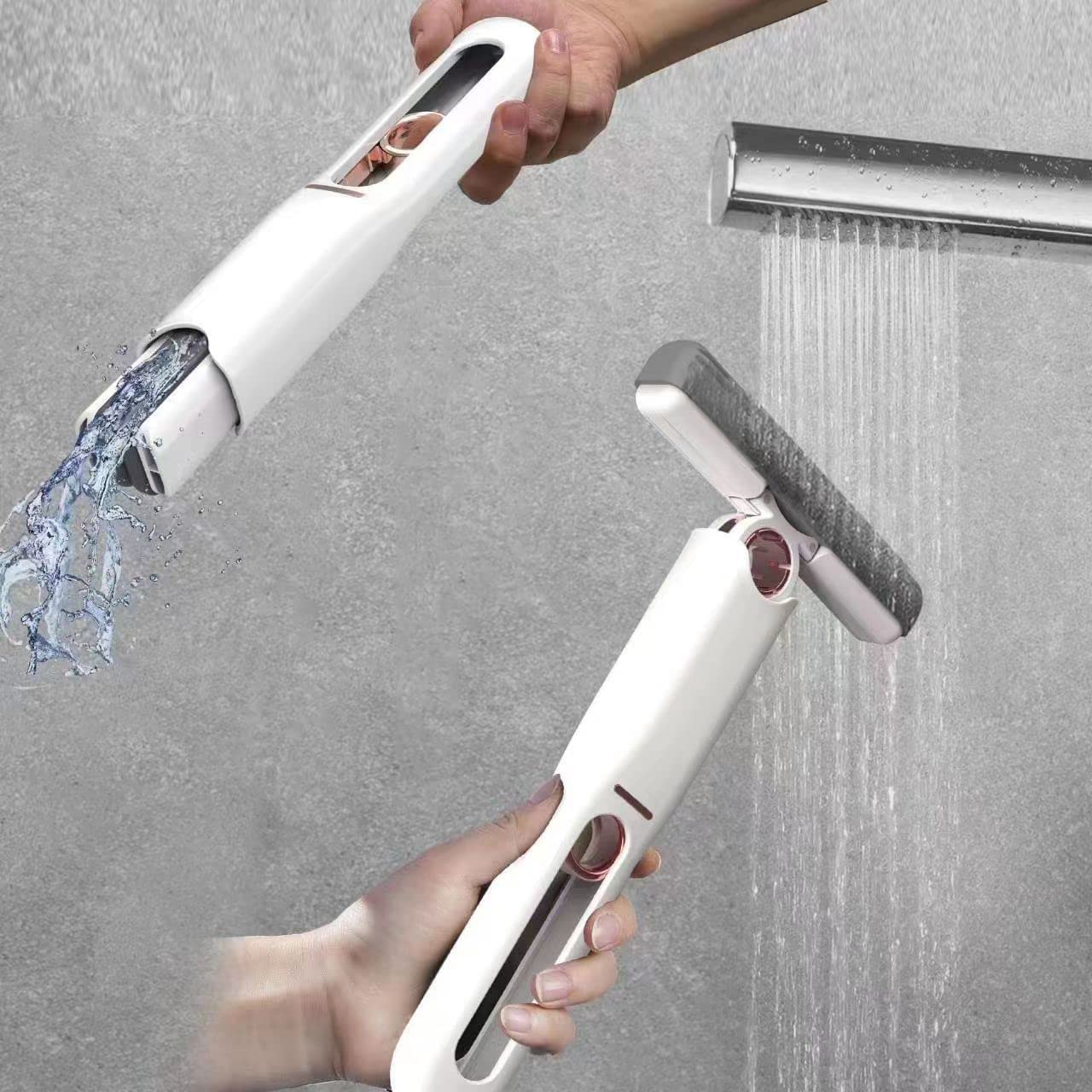 Portable Self-squeeze Short Mop Mini Hand Wash-free Strong Absorbent Mop With 1 Cotton Head Cleaning Sponge For Bathroom Kitchens Table - LootFaat