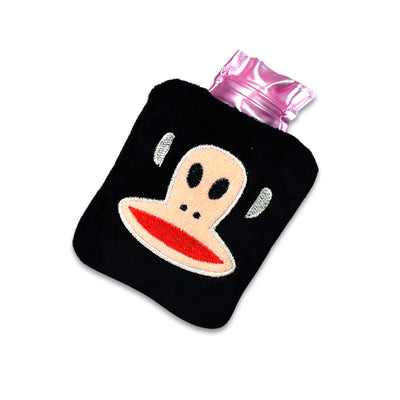 Black Monkey Small Hot Water Bag With Cover For Pain Relief Neck Shoulder Pain And Hand Feet Warmer Menstrual Cramps. - second image
