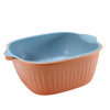 Kitchen Bowl Plastic Washing Bowl And Strainer Drainer Basket For Home  Kitchen Use