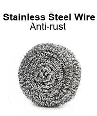 Round Shape Stainless Steel Scrubber (Pack Of 6) - LootFaat