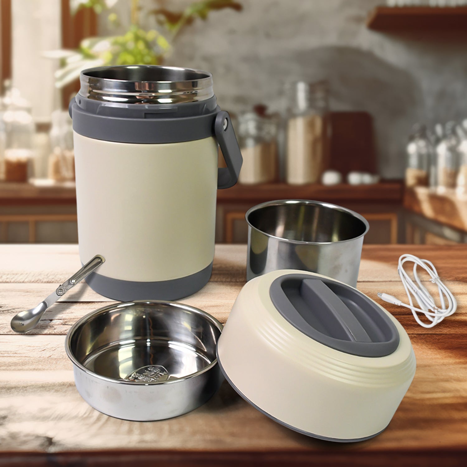 Usb Electric Heated Lunch Boxes (2 Ltr.) - LootFaat