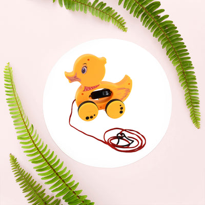 Duck Pull Along Toy for Toddlers - Developmental Fun - second image