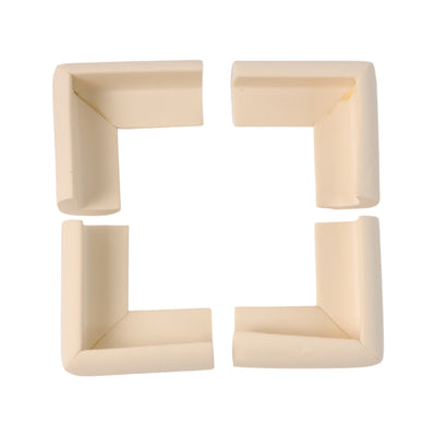 4 Pc Soft Foam Table Corner Protectors Set With Safety Tape - second image