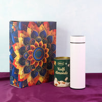 Effete Kulfi Almonds Gift Set with Bottle - Golden Edition (2 Pcs)